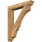 Ekena Millwork Balboa Traditional Rough Sawn Bracket w/ Offset Brace, Western Red Cedar, 6"W x 32"D x 38"H BKT0604X32X38BOA01RWR - alternate 1